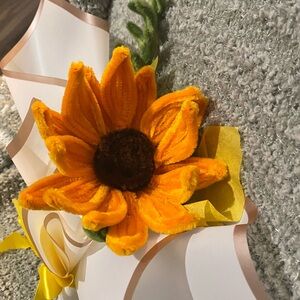 SUNFLOWER CHENILLE FLOWER BOUQUET